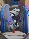 Adidas Lite Racer Adapt 7 0 K Kids Size 3 Gray Blue Slip-on Sneakers Nib