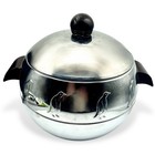 Vintage West Bend Penguin Hot And Cold Server Ice Bucket Original Tongs Euc