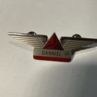 2 Delta Airlines Flight Attendant Stewardess Wings Pin Vintage Name Badge
