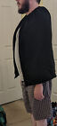 18th Century Re-enactments Black Uni-sex Wool Cloak  25 Inches 
