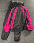 Vintage 90s Y2k Black   Pink Windbreaker Track Suit Jacket   Pants Set Xl