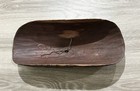 Australian Wire Burn Incised Decorated Aboriginal Coolamon Bowl Vintage Wall Art