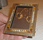 Vintage Jeweled Picture Frame