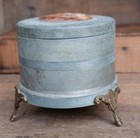 Vintage Sprague Antique Aluminum Powder Puff Music Box Pre1940 French Victorian 