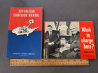 Lot Of 11 Political Memorabilia Campaign Manual  Facts  Jfk Coin  Button  Cards