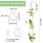 Wall Hanging Propagation Station   3 Tiers Star Shaped Glass Flower Vase For Hy   
