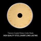 Headley Tools Titanium Coated 45mm Rotary 15pcs  titanium Plating   Gold