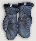 Youth Large North Face Faux Fur Lined Mittens Black