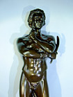 Antique Hercules   Stymphalian Bird Bronze French Sculpture Heavy 18 5 