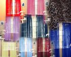 2 Panels Voile Sheer Fabric Elegant Window Curtain Drape Use Many Styles 52 x84 