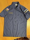 Venturing Boy Scout Shirt Youth Xl Blue Short Sleeve  Uniform  Patches Usa