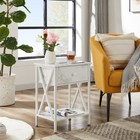 Night Stands For Bedroom Rustic Nightstand Bedside End Tables With Drawer Sto   