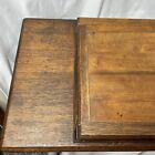 Antique Singer Treadle Sewing Machine Cabinet Wood Top With Lift Spring