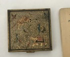 Volupte Usa Engraved Elephant Birds 1920 30 s Compac With Original Powder Puff