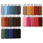 Women Viscose Polyester Scarves Hijab Solid Color Shawls Wraps Muslim Headscarf