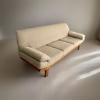 Mid Century Danish Modern Teak Large Gondola Sofa Denmark Adrian Pearsall Style