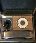 Vintage Deco-tel Executive Box Rotary Phone 881b101 B-76 Leather Wood Case1970 s
