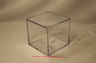 Bcw Ballqube Baseball Holder W  Wood And Mirror Base Cube Ball Display Case