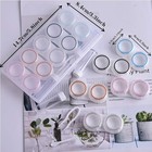 10 Pack Clear Contact Lens Case Organizer With Carrying Travel Holder Bulk