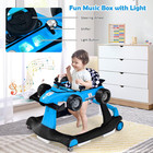 Homgx Baby Walker With Wheels  Convertible Baby Push Walker   Race Car Mode  Inf