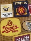Lot Of 6 Large Beer Patches Strohs Falstaff Schlitz Old Milwaukee Olympia