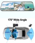Streaming Media Recorder  10  Rear View Mirror Camera Dash Cam Front Free Ship
