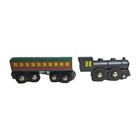 Brio Polar Express Wooden Railway Green Passenger Coach And Engine