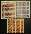 Canada 12   Mint Sheets Of 50  Lot Of 7