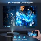 4k Mini Portable Projector 1080p Fhd Wifi Bluetooth Lcd Video Mini Home Theater