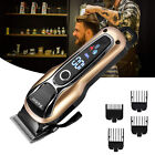 Kemei Professional Hair Clippers Trimmer Kit Men Cutting Machine Barber Salon Us