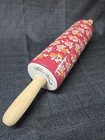 Retired Pioneer Woman Rolling Pin Fall Flowers Burgundy Autumn Harvest Ceramic