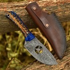 Custom Damascus Steel Blade Pine Cone Corelon Combat Handmade Hunting Knife