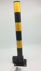 Solid Steel Round Parking Post With Locking Base 3 Lock Keys 600mmx57mm Folding