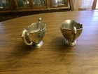 Vintage Lady Claire Silver Plated Creamer And Sugar Bowl  Set C235 Japan