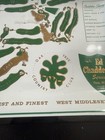 Oak Tree Country Club Old Vintage Golf Course Glass Dish Plate West Middlesex Pa