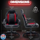 Ergonomic Computer Gaming Chair Home Office Racing Executive Video Task Desk 