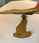 Vintage Brass Flying Geese Fowl Door Knocker Solid Heavy Wildlife Bird
