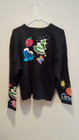 Vintage Tacky Holiday seasons Cardigan - Jane s Closet - Extra Large Xl - Black