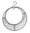 Rustic Metal Wire Hanging Basket For Wall Storage   Decor Wreath Frame  For Succ