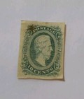 Csa Confederate 1863-64 10 C Green Stamp Jefferson Davis- Mint Original Gum Id2