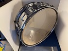 Ludwig Snare Drum Blue And Olive Badge Used With 2 New Snares  