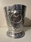 1950s Reticulated Hand-hammered Silver Champagne Large Ice Bucket  Vintage 