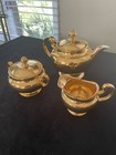 22k Gold Plated Vintage Coffee Or Tea Set By Hutschenreuther