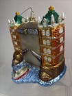 Vintage Blown Glass London Tower Bridge Christmas Tree Ornament 