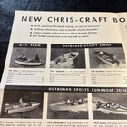 Vintage 1957 Chris-craft Boat Marine Advertising Brochure