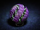 Bryan Trillas Glass Marble filigree 14 Cane Pattern uv pink Red Green 1 0-1 1in