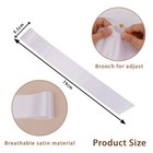 16pcs White Sash Blank Sashes Satin Custom For Pageants 