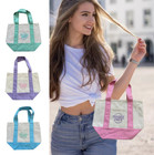 Trader Joe s Pastel Mini Canvas Tote Bag 2025 Limited Edition