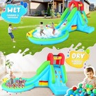 Inflatable Bounce House W  322w Air Blower Kids Bouncer Jumping Castle   Slide