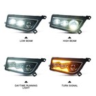 Black Rzr Led Headlight High low Beam For Polaris General Rzr Xp Turbo 1000 900